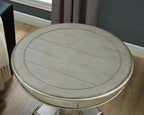 Roundhill Furniture Rene Contemporary Wood Pedestal Side Table - Image 4