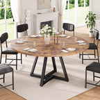 Jocoevol 51“ Round Kitchen Dining Room Table by JOCOEVOL