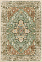 RELEANY Washable Area Rug, Runner 3'x20', Brick/Brown/Green | Non-Slip - Image 10