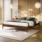 Bme Dinkee King Size Bed Frame, 15 Inch High Platform, Modern Minimalist Style by Bme