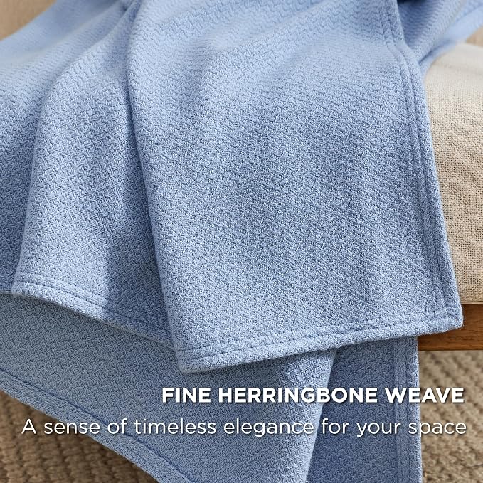 Bedsure GentleSoft 100% Cotton Blanket King Size - Image 3