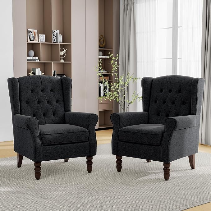 Mid-Century Modern Wingback Chair - Image 6
