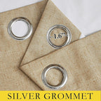NICETOWN 100% Blackout Camel Linen Curtains 95 inches Length - Image 6