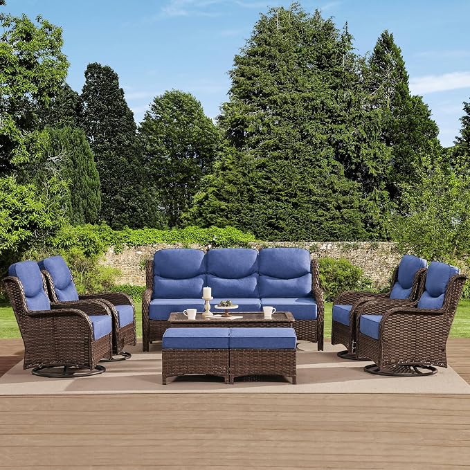 HILLGA Luxury High Back Patio Furniture Set by HILLGA