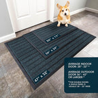 ubdyo Extra Durable Door Mat Outside Entrance | Dirt Trapping, Non-Slip Backing - Image 3