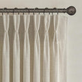 Boho Viral Linen Curtains 84 Inch Length 2 Panels Set by PleatedDrapes