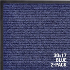 Front Door Mat, Indoor Outdoor Welcome Entryway Entrance Doormat 30x17 Blue | - Image 7