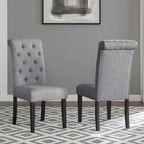 Roundhill Furniture Leviton Solid Wood Tufted Dining Chair by RoundhillFurniture