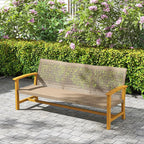 Outsunny Wicker Outdoor Couch, 3-Seat Rattan Outdoor Patio Sofa, 1000 lbs. - Image 8