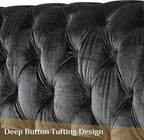 DAMAIFROM Mid Century Modern Chesterfield Sofa Couch, 6 Seater Tufted Sofas - Image 4