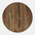 Jofran Reclamation 42" Rustic Reclaimed Solid Wood Round Dining Table - Image 10