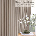 Viral Pleated Blackout Burlap 120 Inch Long Curtains Burlywood Birch | Pinch - Image 5