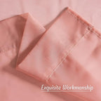 NICETOWN Living Room Coral Pink Sheer Curtains 96 inch Length, Grommet Airy - Image 6