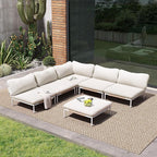 Crestlive Products Outdoor Patio Furniture Set, 6 Seater Modular Oversized by CrestliveProducts