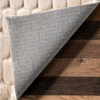 nuLOOM Nia Beige Geometric Washable Area Rug - Image 5