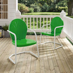 Crosley Furniture Griffith Outdoor Chair, Retro Metal Patio Chairs - Image 8