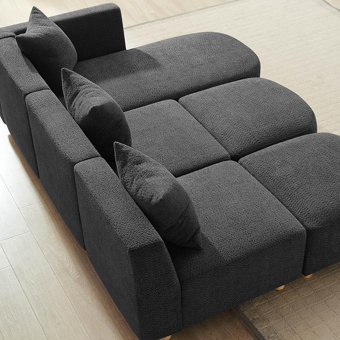 VANOMi 109.84" Modular Sectional Sofa - Image 7