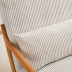 Mid Century Modern Accent Chair, Solid Wood Comfy Living Room Chair - Image 4