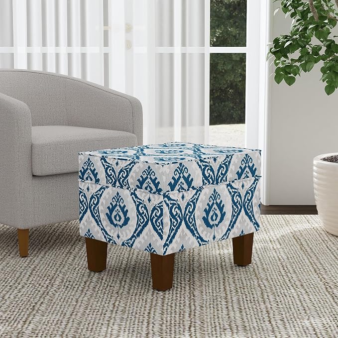 Homepop Home Decor |K7646-A877| Upholstered Modern Rectangular Storage Ottoman - Image 4