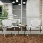 Flash Furniture HERCULES -5 Pack 880 lb. Capacity White Plastic Stack Chair | - Image 7