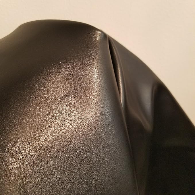 NAT Leathers | Black Soft Faux Vegan Leather PU | 4 Yard Cut by The Yard | by NATLeathers