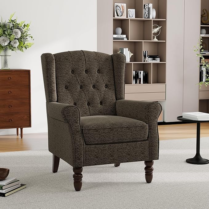 Pia Ricco High Back Floral Accent Chair by PiaRicco