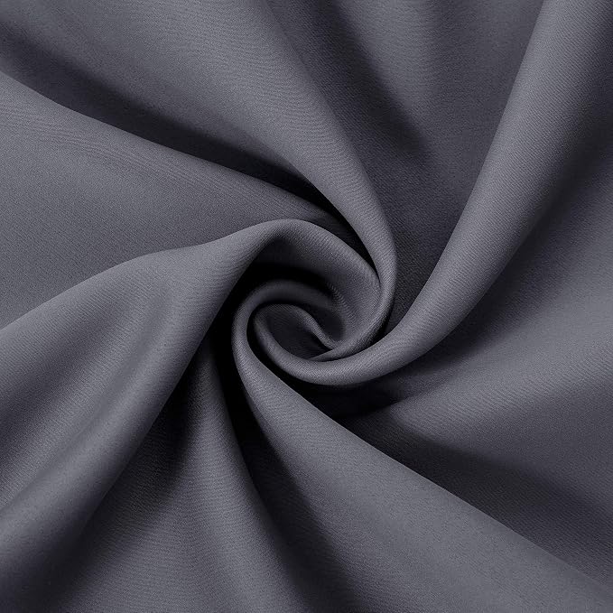 Blackout Curtains 66 x 84 inch/Grey Curtains Set of 2 Panels/Thermal Insulated - Image 5
