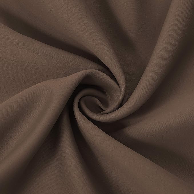 Chocolate Brown Thermal Blackout Curtains/42 x 72 Inch/Set of 2 Panels Room - Image 5