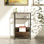 THUMEYE 7.1" Narrow Side Table for Small Spaces, 3 Tier Small End Table - Image 5