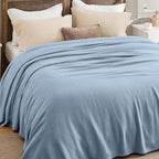 Bedsure GentleSoft 100% Cotton Blanket Queen Size - Image 5
