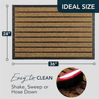 ubdyo Extra Durable Door Mat Outside Entrance | Dirt Trapping, Non-Slip Backing - Image 2