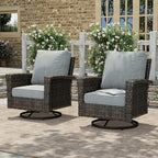 HERA'S HOUSE High Back Outdoor Swivel Chairs by HERASHOUSE