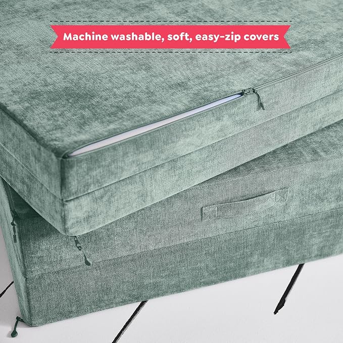 Yourigami Kids and Toddler Play Couch, Convertible Folding Sofa, Durable Foam - Image 4