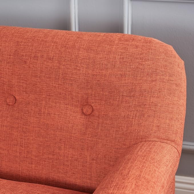 GDFStudio Mid Century Modern Fabric Loveseat - Image 4