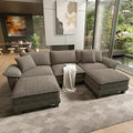 HERA'S HOUSE 124" Modular Sectional Sofa, Oversized U Shaped Couches by HERASHOUSE