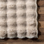 nuLOOM Jeni Beige Checkered Washable Area Rug - Image 7