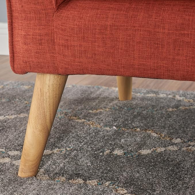 GDFStudio Mid Century Modern Fabric Loveseat - Image 7