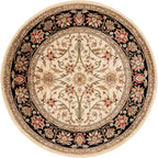 SAFAVIEH Lyndhurst Collection 6' Round Ivory/Black LNH212B Traditional Oriental - Image 3