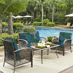 8Pcs Outdoor Cushion Covers, Elastic Patio Cushion Covers | Washable, - Image 6