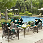8Pcs Outdoor Cushion Covers, Elastic Patio Cushion Covers | Washable, - Image 5