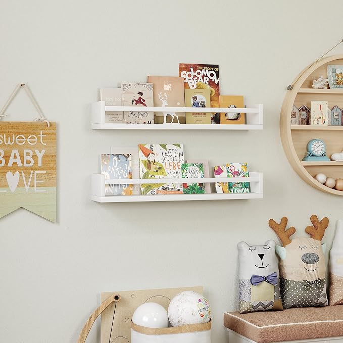 Onlysky Set of 4 Wall-Mounted Kid's Bookshelf - Image 4