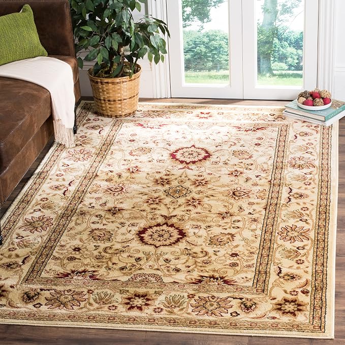 SAFAVIEH Lyndhurst Area Rug 6x8, Traditional Ivory & Ivory LNH212L - Image 3