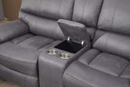 Betsy Furniture Microfiber Reclining Sofa Couch Set Living Room Set 8007 - Image 4