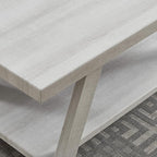 Roundhill Furniture Athens Contemporary Wood Shelf Side Table - Image 5