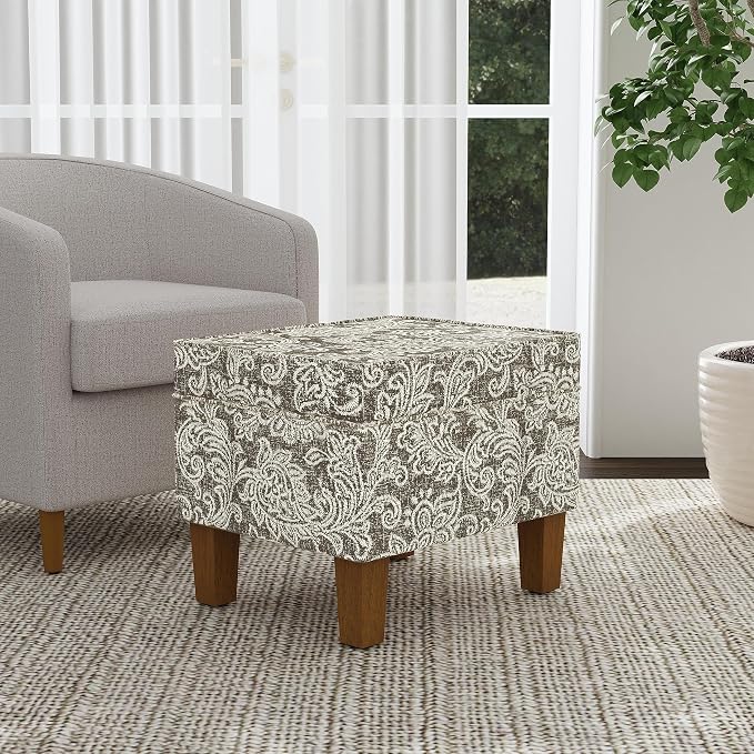 Homepop Home Decor |K7646-A880| Upholstered Modern Rectangular Storage Ottoman - Image 4
