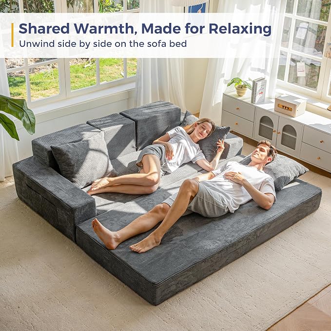 MAXYOYO Convertible Sofa Bed, Folding Sleeper Chair - Image 9