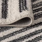 JONATHAN Y Khalil Modern Berber Stripe Cream/Black Runner Rug, Contemporary - Image 5