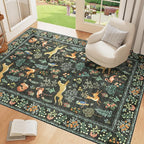 DUKINO 4x6 Area Rug, Non Slip Animal Washable Rug - Image 3