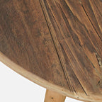 Jofran Reclamation 36" Round Rustic Reclaimed Solid Wood Coffee Table - Image 3