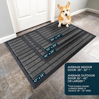 ubdyo Extra Durable Door Mat Outside Entrance | Dirt Trapping, Non-Slip Backing - Image 3